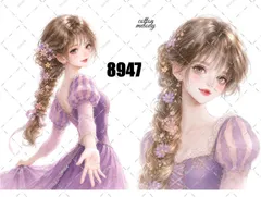 original sticker no.8947 // 人物ステッカー オリジナルステッカー オリジナル人物ステッカー ステッカー 装飾ステッカー cotton melodyのサムネイル