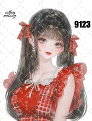 original sticker no.9123 // 人物ステッカー オリジナルステッカー オリジナル人物ステッカー ステッカー 装飾ステッカー cotton melodyのサムネイル