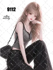 original sticker no.9112 // 人物ステッカー オリジナルステッカー オリジナル人物ステッカー ステッカー 装飾ステッカー cotton melodyのサムネイル