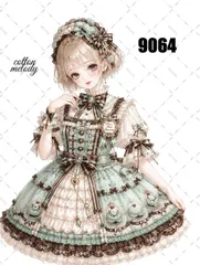 original sticker no.9064 // 人物ステッカー オリジナルステッカー オリジナル人物ステッカー ステッカー 装飾ステッカー cotton melodyのサムネイル