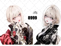 original sticker no.8999 // 人物ステッカー オリジナルステッカー オリジナル人物ステッカー ステッカー 装飾ステッカー cotton melodyのサムネイル
