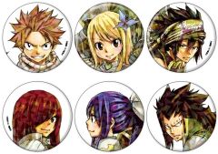 [신품] 배지 빈즈 [박스] 홀로그램 캔 배지(57mm) FAIRY TAIL 02. 공식 일러스트