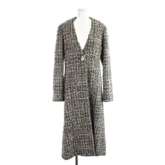 リリーブラウン Lily Brown 24AW チェスターコート 1 ピンク 黒 ブラック ツイード Vネック 長袖 LWFC244050 /APのサムネイル