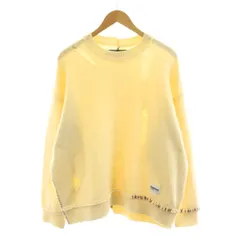 ネイバーフッド NEIGHBORHOOD SAVAGE CREWNECK SWEATER ニット セーター 長袖 クルーネック ダメージ加工 ウール混 M アイボリー 242FUNH-KNM01 /KUのサムネイル