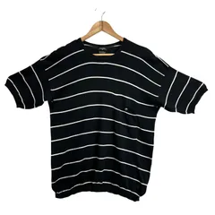【CHANEL】 シャネル 半袖ニット Mサイズ コットン ブラック レディース 【中古品】 USED-B 【9356】のサムネイル