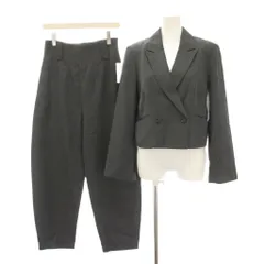 ジャーナルスタンダード JOURNAL STANDARD 23AW スーツ セットアップ 上下 クリアツイルクロップドジャケット クリアツイルサイドカービングパンツ F グレー /YMのサムネイル