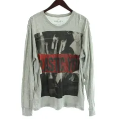 ディーゼル DIESEL Tシャツ L グレー プリント柄 Vネック 長袖 /APのサムネイル