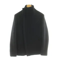 ジュンハシモト junhashimoto WRAP SHORT COAT ショートコート スタンドカラー ジップアップ ウール カシミヤ混 2 黒 ブラック 1011520006 /KUのサムネイル