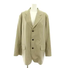メゾンスペシャル MAISON SPECIAL ランダムストライプジャケット Random Striped Jacket テーラードジャケット シングル FREE ベージュ 21241115101 /YTのサムネイル