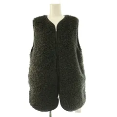 ジャーナルスタンダード レリューム JOURNAL STANDARD relume 25AW シープフェイクファージップベスト ボア  F グレー Vネック ワンカラー /BBのサムネイル
