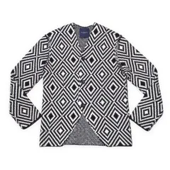 RAINMAKER KYOTO レインメーカー キョウト 16AW 入子菱柄 ノーカラージャケット WOOL ウール メンズ 46 RM162-031のサムネイル