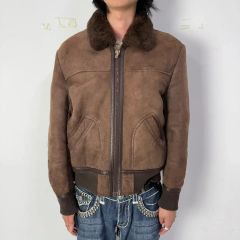 極美品/XL】アルマーニコレツォーニ ムートンコート 裏地ボア フード