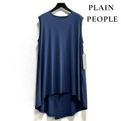 美品 PLAIN PEOPLEバンドカラー リネンシャツワンピース - メルカリ