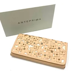 ANTEPRIMA アンテプリマ　長財布　ウォレット　レザー　フラワー　ピンク系のサムネイル