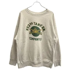 BOWWOW バウワウ 24SS US ARMY 893RD TANK BN SWEAT SHIRT ビンテージ加工スウェットプルオーバー  グレー Lのサムネイル