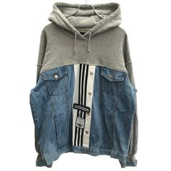 ADIDAS アディブレイク デニムジャケット パーカー J/OT XL - メルカリ