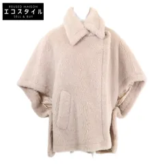 Max Mara マックスマーラ 美品 国内正規 473608236 ウール混アルパカ テディベア ケープポンチョ UNICAのサムネイル