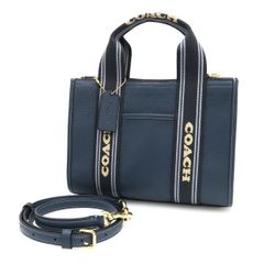 保存袋付 コーチ デンプシー 22 トート リファインド ペブル レザー 黒