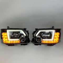 Bi-Beam☆200系 ハイエース☆ダークプライムⅡ☆LEDヘッドライト☆左右