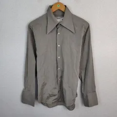 KATHARINE HAMNETT LONDON キャサリンハムネットロンドン 長袖シャツ レギュラーカラー グレー M メンズ 古着 モード シンプルのサムネイル