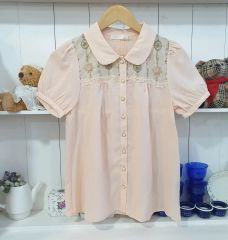 ヴィンテージ半袖 Barbizon レース ブラウス vintage USA古着 - メルカリ