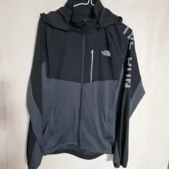 THE NORTH FACE ザノースフェイス ウィンドブレーカー 軽量 ジャケット ブラック グレー Lのサムネイル