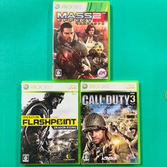 [3 점 세트] XBOX360 매스 이펙트 2 오퍼레이션 플래시 포인트 드래곤 라이징 콜 오브 듀티 3 엑스 박스