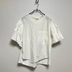 sacai ホワイト 半袖 プルオーバー シャツ サイズ2 - メルカリ