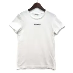 モンクレール MONCLER ロゴ 刺繍 Tシャツ カットソー 半袖 クルーネック 2021SS ホワイト 白 XS G10938C7A610のサムネイル