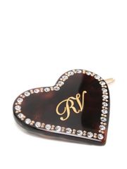 レディース Roger vivier クリスタル グログラン ヘアクリップ