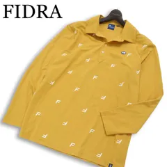 FIDRA フィドラ 通年★ PGA TOUR PGAツアー 長袖 鹿の子 プリント ポロシャツ 大きいサイズ Sz.XL メンズ ゴルフのサムネイル