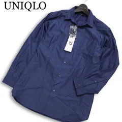 【新品 26SS】 UNIQLO +J ユニクロ × ジルサンダー 通年★ 長袖 ブロード シャツ Sz.S メンズ ネイビー 未使用