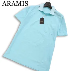 【新品 未使用】 ARAMIS アラミス 春夏★ 半袖 鹿の子 ロゴ刺繍 ポロシャツ 日本製 Sz.M メンズのサムネイル