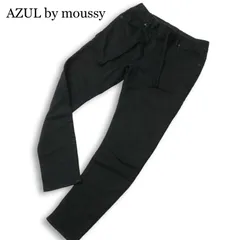 AZUL by moussy アズール マウジー イージー ストレッチ★ スウェット ドビー デニム パンツ ジーンズ Sz.S メンズ 黒のサムネイル