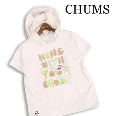 CHUMS チャムス 春夏★ 半袖 プルオーバー プリント キャンプ柄 パーカー Sz.M レディースのサムネイル