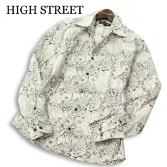 HIGH STREET ハイストリート 通年★ 長袖 花柄 ボタニカル柄 総柄 スリム シャツ 日本製 Sz.L メンズのサムネイル