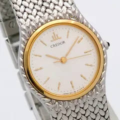★美品 SEIKO セイコー クレドール 1271-0060 QZ 動作品 18KTベゼルのサムネイル