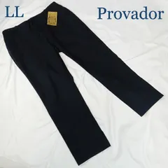 タグ付き新品 Provador 麻布プロバドール レディース LL 厚手ストレッチパンツ 黒系 クロップド丈 股下60 きれいめ DEC-0324のサムネイル
