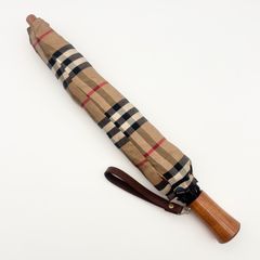 BURBERRY ノバチェック柄 折りたたみ傘 ベージュ 未使用 自宅保管