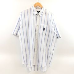 Stussy ストライプシャツ ライオン刺繍 Lサイズ - メルカリ