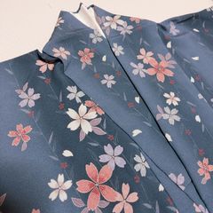 しつけ付き 花柄グラデーション小紋 - メルカリ