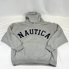 NAUTICA ノーティカ アーチロゴ パーカー プルオーバー グレー L 223-1249のサムネイル