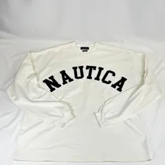 NAUTICA TOO HEAVY ノーティカ トゥーヘヴィ アーチロゴ 長袖 Tシャツ オフホワイト L 211-1277のサムネイル