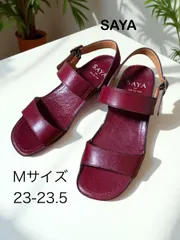 SAYAストラップサンダル　ボルドー　本革　日本製　M 23.0-23.5cm相当のサムネイル