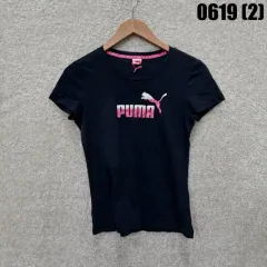 PUMA プーマ ロゴ 半袖 Tシャツ ネイビー mのサムネイル