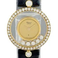 ショパール Chopard ハッピーダイヤモンド 20/3926 腕時計 YG レザー ダイヤモンド クォーツ ゴールド レディース 【中古】のサムネイル