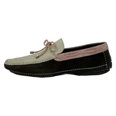 MORESCHI(モレスキー) ドライビングシューズ EUR7 メンズ グレー×ダークブラウン×パープルのサムネイル