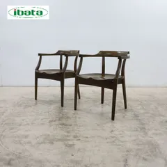 ibata interior イバタ インテリア Sign サイン ダイニングチェア/アームチェア/肘付き椅子 2脚セット オーク材 飛騨 ②のサムネイル