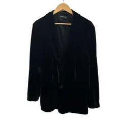 EMPORIOARMANI(エンポリオアルマーニ) ジャケット サイズ13 メンズ美品  - 黒 長袖/ベロア/秋/冬/二つボタン/ノッチドラペルのサムネイル