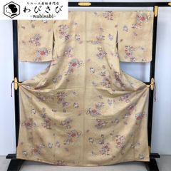 トールサイズ 飛び柄小紋 黒地 たたき染め 草花模様 正絹 - メルカリ
